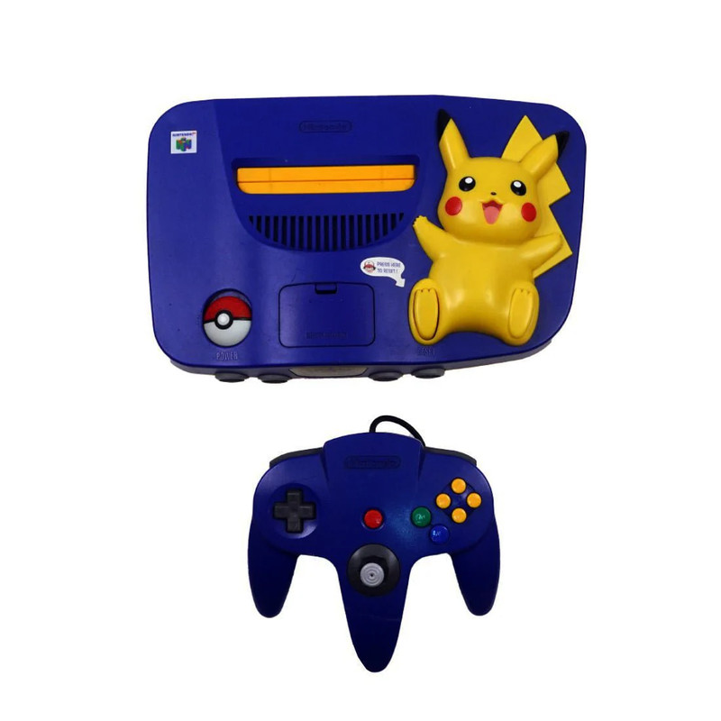 (Pre-Owned) Nintendo 64 Video Game Console - Pikachu Edition - ريترو